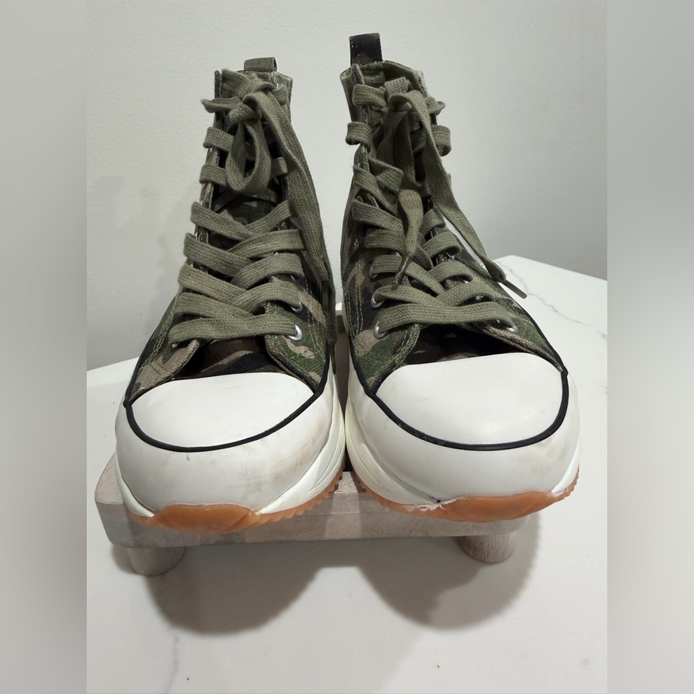 Steve Madden Green Camouflage High-Top Sneakers - Picture 9 of 9